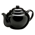 Old Amsterdam Porcelain Works -Dominion Ceramic 3 Cup Teapot with Built-in Infuser - Black