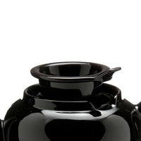 Old Amsterdam Porcelain Works -Dominion Ceramic 3 Cup Teapot with Built-in Infuser - Black