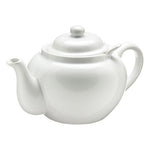 Dominion Ceramic 3 Cup Teapot with Built-in Infuser - White