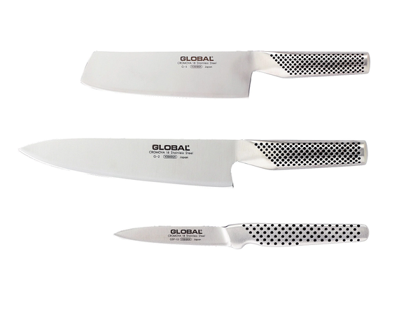 Global Cutlery - Classic 3-Piece Knife Set -G2515
