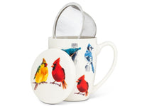 Abbott Collection - North American Birds Covered Mug & Strainer