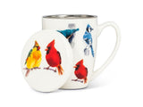 Abbott Collection - North American Birds Covered Mug & Strainer
