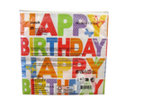 Luncheon Paper Napkins - Twilight Collection - Happy Birthday