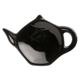 Old Amsterdam Porcelain Works - Ceramic Tea bag Holder - Black