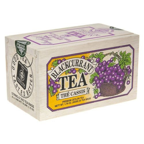 Blackcurrant Tea - 25 Bags in a Wooden Box