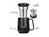 Tealyra Peak Ceramic Cup w/Infuser - Black - 580ml