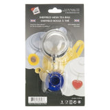 G & H  Tea Services - Sheffield Mesh Ball Tea Ball Infuser with Blue Cup Charm