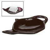 Old Amsterdam Porcelain Works - Ceramic Tea bag Holder - Brown