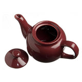 Old Amsterdam Porcelain Works - Hampton Ceramic 2 Cup Teapot - Burgundy
