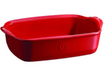 Emile Henry Rectangular Baking Dish - 7" X 5" - Burgundy/Red