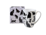 McIntosh Mugs - Cat Silhouette Latte Mug