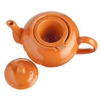 Old Amsterdam Porcelain Works -Dominion Ceramic 3 Cup Teapot with Built-in Infuser - Copacabana