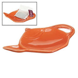Old Amsterdam Porcelain Works - Ceramic Tea bag Holder - Copacabana Orange