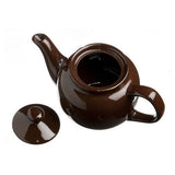 Old Amsterdam Porcelain Works - Hampton Ceramic 2 Cup Teapot - Dark Brown