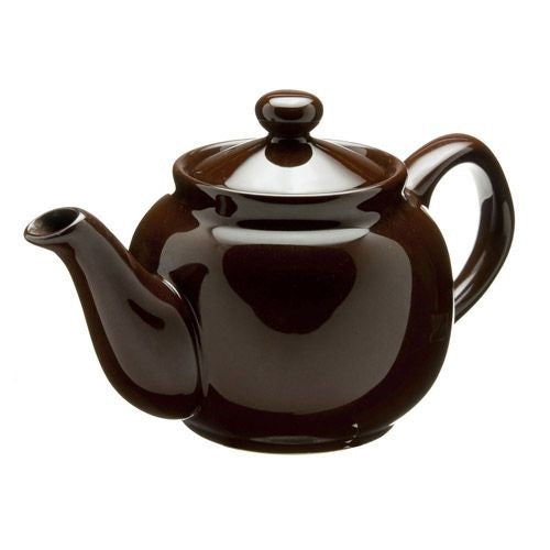 Old Amsterdam Porcelain Works - Hampton Ceramic 2 Cup Teapot - Dark Brown