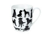 McIntosh Mugs - Dog Silhouette Latte Mug