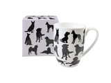 McIntosh Mugs - Dog Silhouette Latte Mug