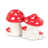 Red Dot Mushroom Salt & Pepper Shakers