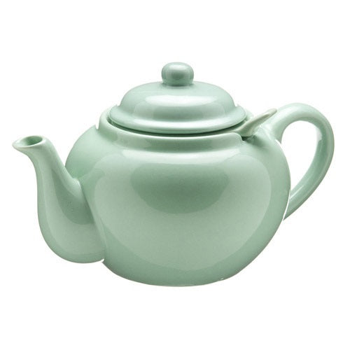 Old Amsterdam Porcelain Works -Dominion Ceramic 3 Cup Teapot with Built-in Infuser - Sea Foam