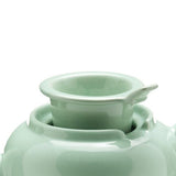 Old Amsterdam Porcelain Works -Dominion Ceramic 3 Cup Teapot with Built-in Infuser - Sea Foam