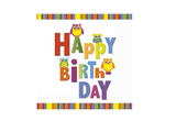 Luncheon Paper Napkins - Twilight Collection - Happy Birthday Owl