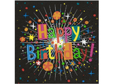 Luncheon Paper Napkins - Twilight Collection - Happy Birthday