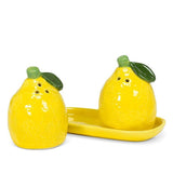 Lemons on a Tray Salt & Pepper Shakers