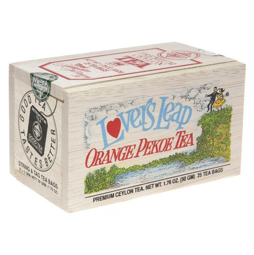 Lover's Leap Orange Pekoe Tea - 25 Bags in a Wooden Box