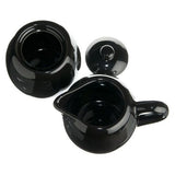 Old Amsterdam Porcelain Works - Boston Milk + Sugar Set - Black
