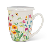 Abbott Collection - Bee Garden Covered Mug & Strainer