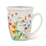 Abbott Collection - Bee Garden Covered Mug & Strainer