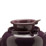 Old Amsterdam Porcelain Works -Dominion Ceramic 3 Cup Teapot with Built-in Infuser - Plum