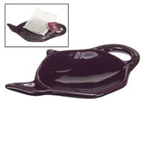 Old Amsterdam Porcelain Works - Ceramic Tea bag Holder - Plum