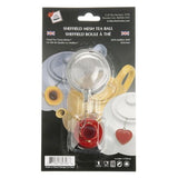 G & H  Tea Services - Sheffield Mesh Ball Tea Ball Infuser with Red Tea Cup Charm
