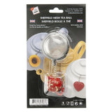 G & H  Tea Services - Sheffield Mesh Ball Tea Ball Infuser with Red Tea Pot Charm