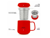 Tealyra Sumo Porcelain Mug w/Infuser - Red - 450ml