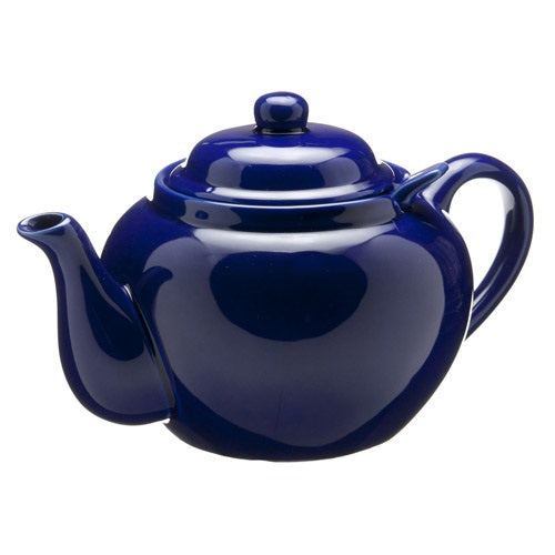 Old Amsterdam Porcelain Works -Dominion Ceramic 3 Cup Teapot with Built-in Infuser - Royal Blue