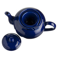 Old Amsterdam Porcelain Works -Dominion Ceramic 3 Cup Teapot with Built-in Infuser - Royal Blue
