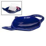 Old Amsterdam Porcelain Works - Ceramic Tea bag Holder - Royal Blue