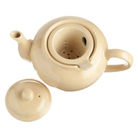 Old Amsterdam Porcelain Works -Dominion Ceramic 3 Cup Teapot with Built-in Infuser - Sahara