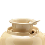 Old Amsterdam Porcelain Works -Dominion Ceramic 3 Cup Teapot with Built-in Infuser - Sahara