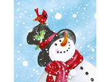 Luncheon Paper Napkins - Twilight Collection - Happy Snowman