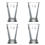 La Rochere Bee Pattern Tall Glass - Set of 4-10oz