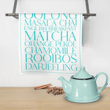 Tea Types Kitchen Towel
