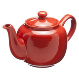 Old Amsterdam Porcelain Works - Sherwood Ceramic 3 Cup Teapot  - Vermillion