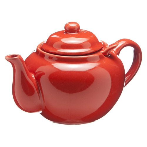 Dominion Ceramic 3 Cup Teapot with Built-in Infuser - Vermillion
