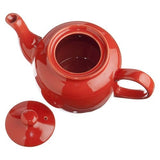 Old Amsterdam Porcelain Works - Sherwood Ceramic 3 Cup Teapot  - Vermillion