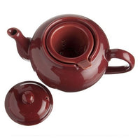 Ceramic Dominion 3 Cup Teapot with Built-in Infuser - Burgundy