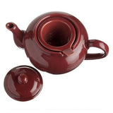 Ceramic Dominion 3 Cup Teapot with Built-in Infuser - Burgundy