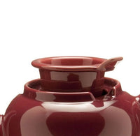 Ceramic Dominion 3 Cup Teapot with Built-in Infuser - Burgundy